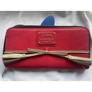 Disney Loungefly Fantasia Mickey Sorcerer Zip Around Wallet Red Blue